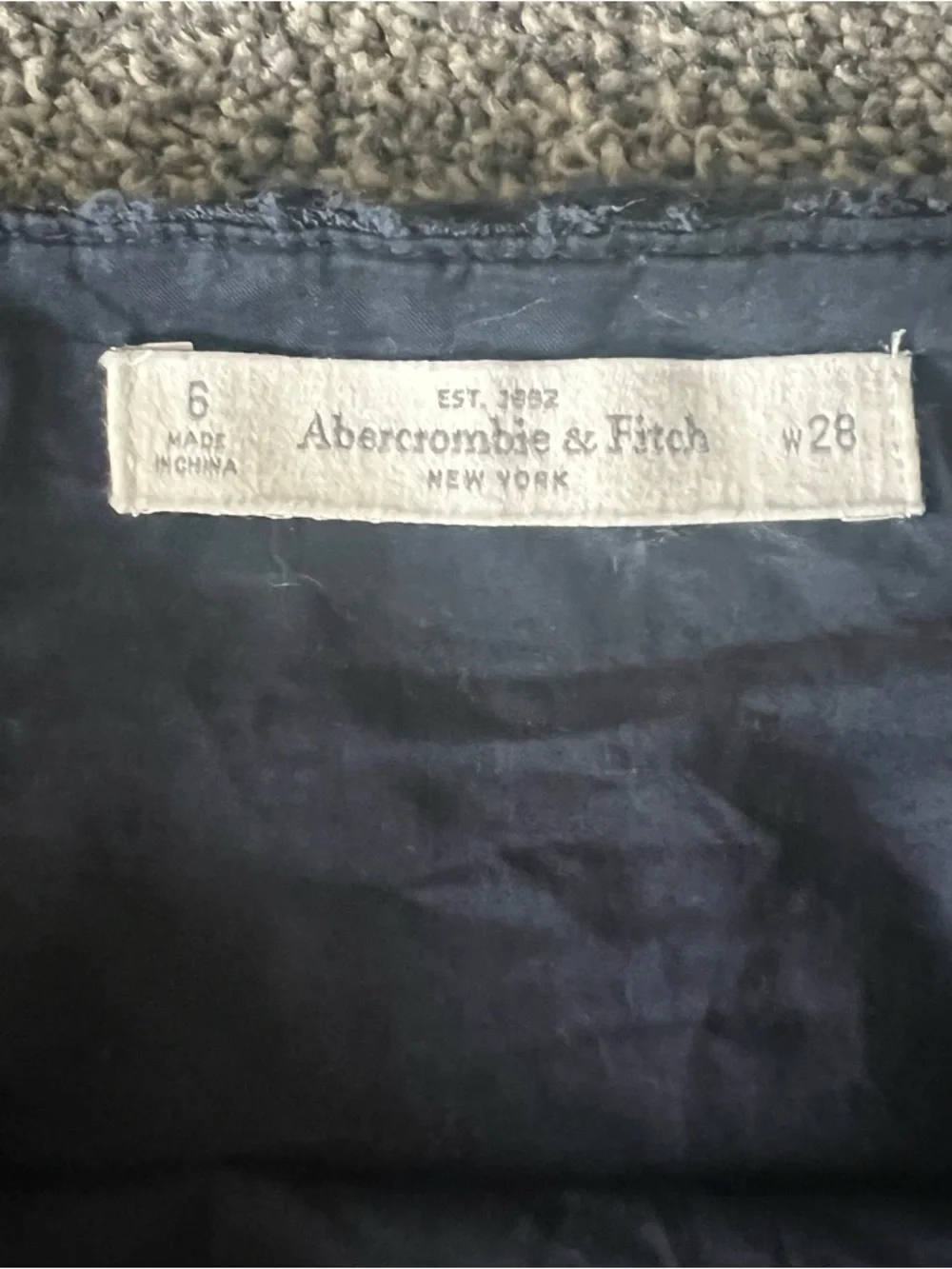 Abercrombie & Fitch Navy Lace Pencil Skirt